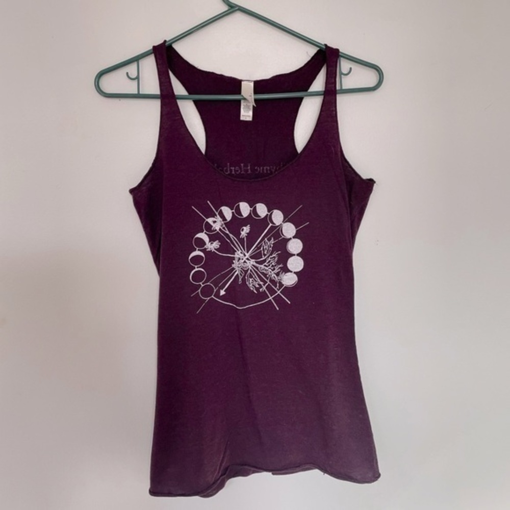 Thyme Herbal Purple Moon Phase Tank Top